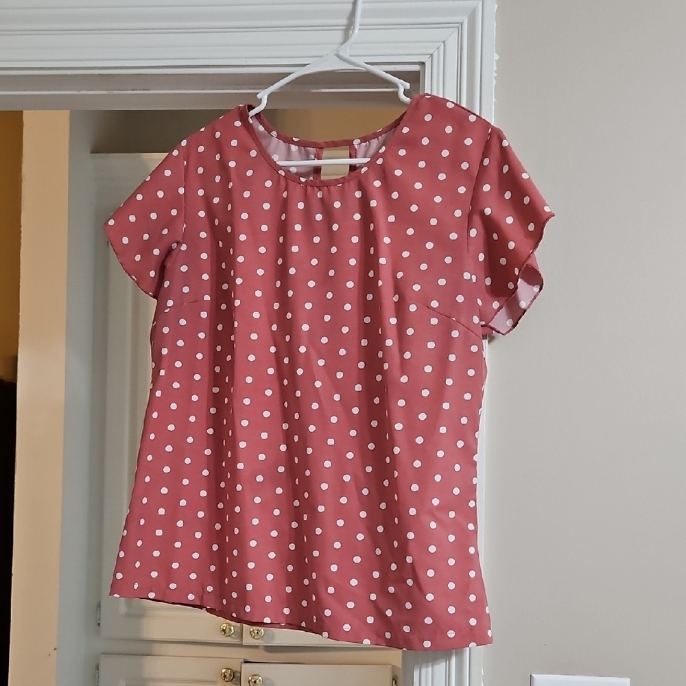 Polka Dot Women's Top - Pink